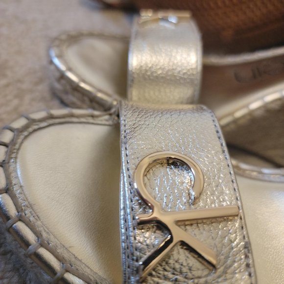 Calvin Klein 7.5 espadrille wedge shoes - Picture 3 of 5